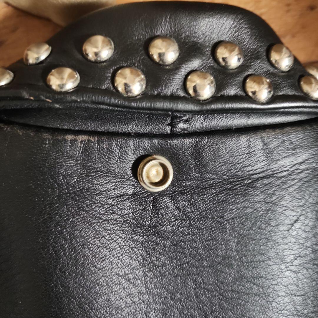 SHOT　ライダースジャケット　レザージャケット　ダブル　618 スタッズ　36