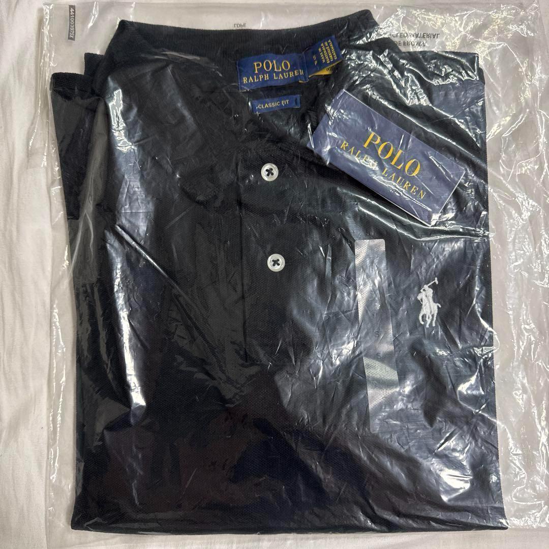 ポロ ラルフローレン ポロシャツ 新品 タグ付きクラシックフィット 黒 S