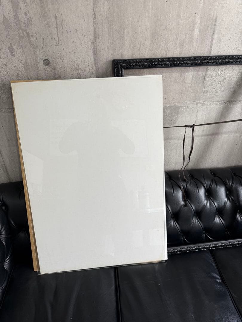 絵　ポスターアンティーク大きい額縁Ａ１ 黒い装飾的な写真額縁