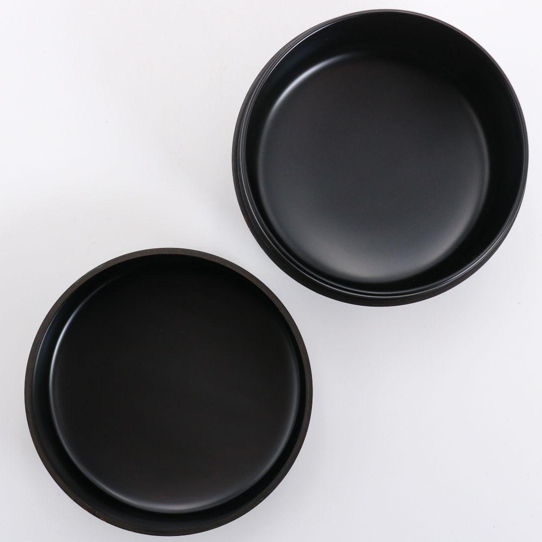 坂下好晴作 竹林蒔絵 平棗 茶道具 共箱　V874　N6