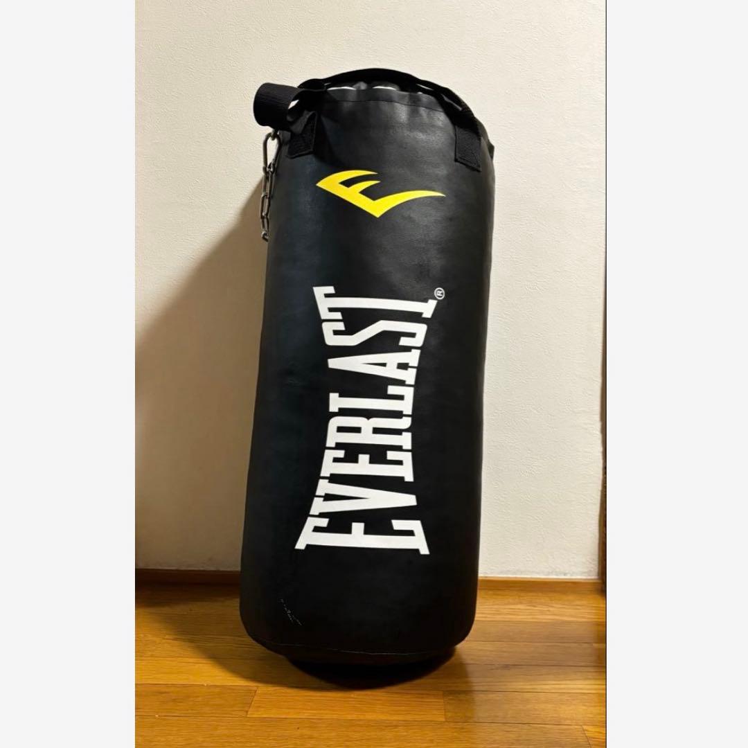 EVERLAST サンドバッグ 黒 チェーン付き