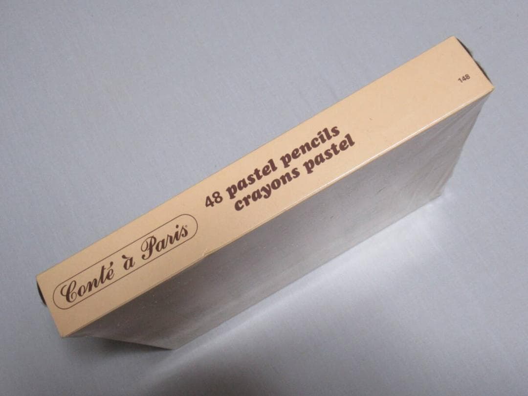 未使用 廃盤品 80年代 仏製◆コンテアパリ クレヨンパステル 油性色鉛筆48色