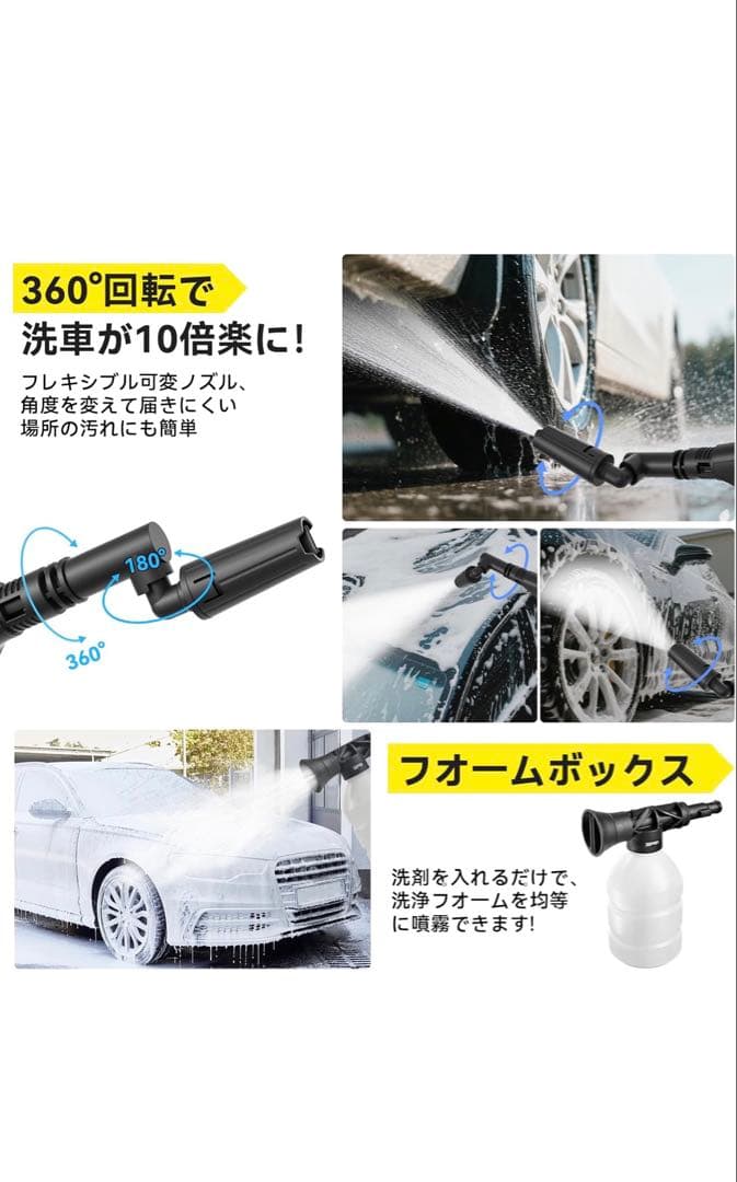 Yoeyang 高圧洗浄機 8MPa 13リットル