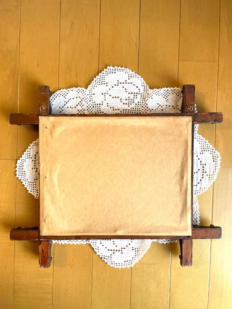 ♡アンティーク　ピクチャーフレーム　ローズ　キリスト　マリア　ミセル　ガラス入り