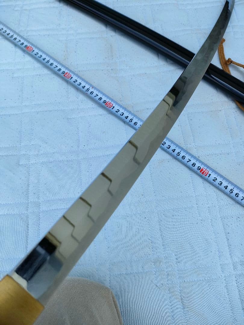 模造刀　黒鞘　鞘割れアリ　武具　剣　コスプレ