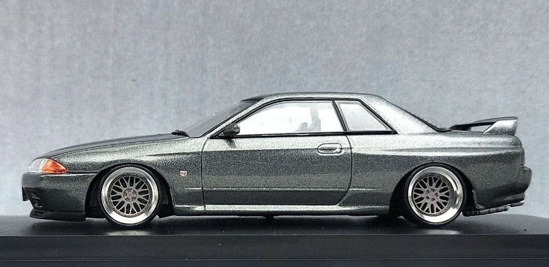 1/43　スカイライン改　R32　GT-R　BBS-LM　アルミ製　深リム