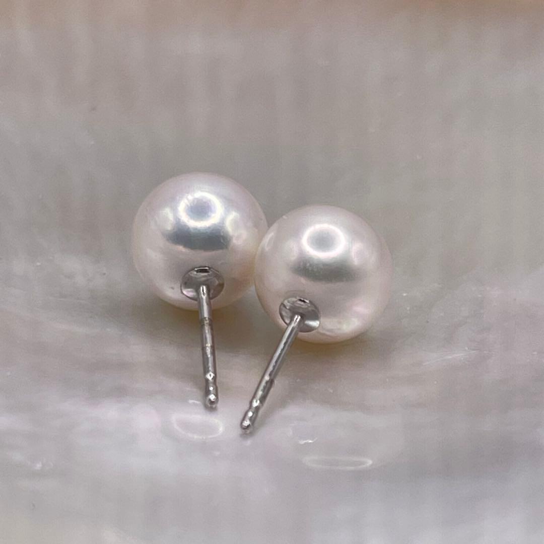 あこや真珠　ピアス　本真珠　バックパールキャッチ