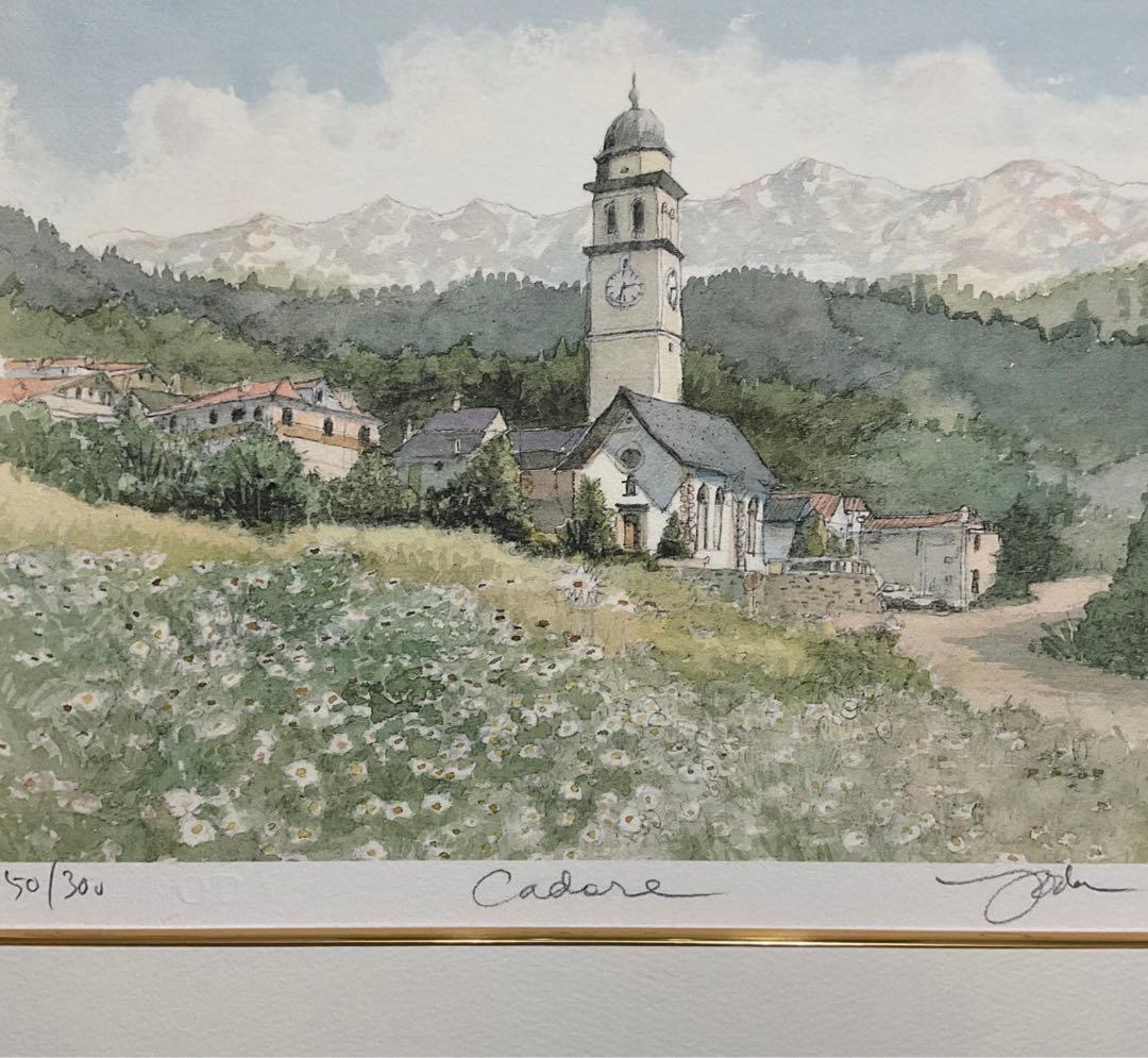 絵画・額縁・版画・織田 義郎・新品未使用・カドーレ(イタリア)・美術品・雑貨