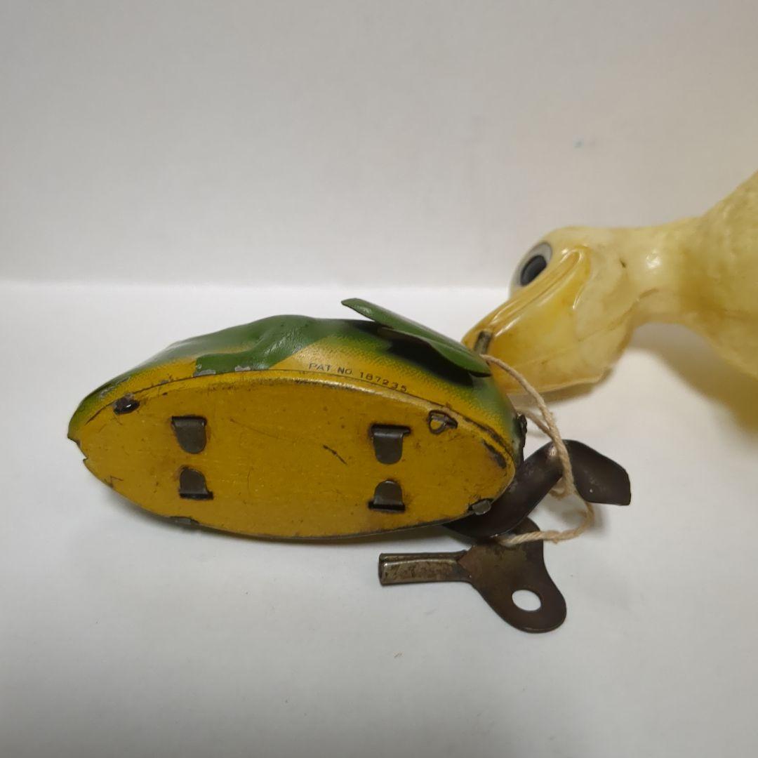 ブリキ玩具　セルロイド　カエルとアヒル