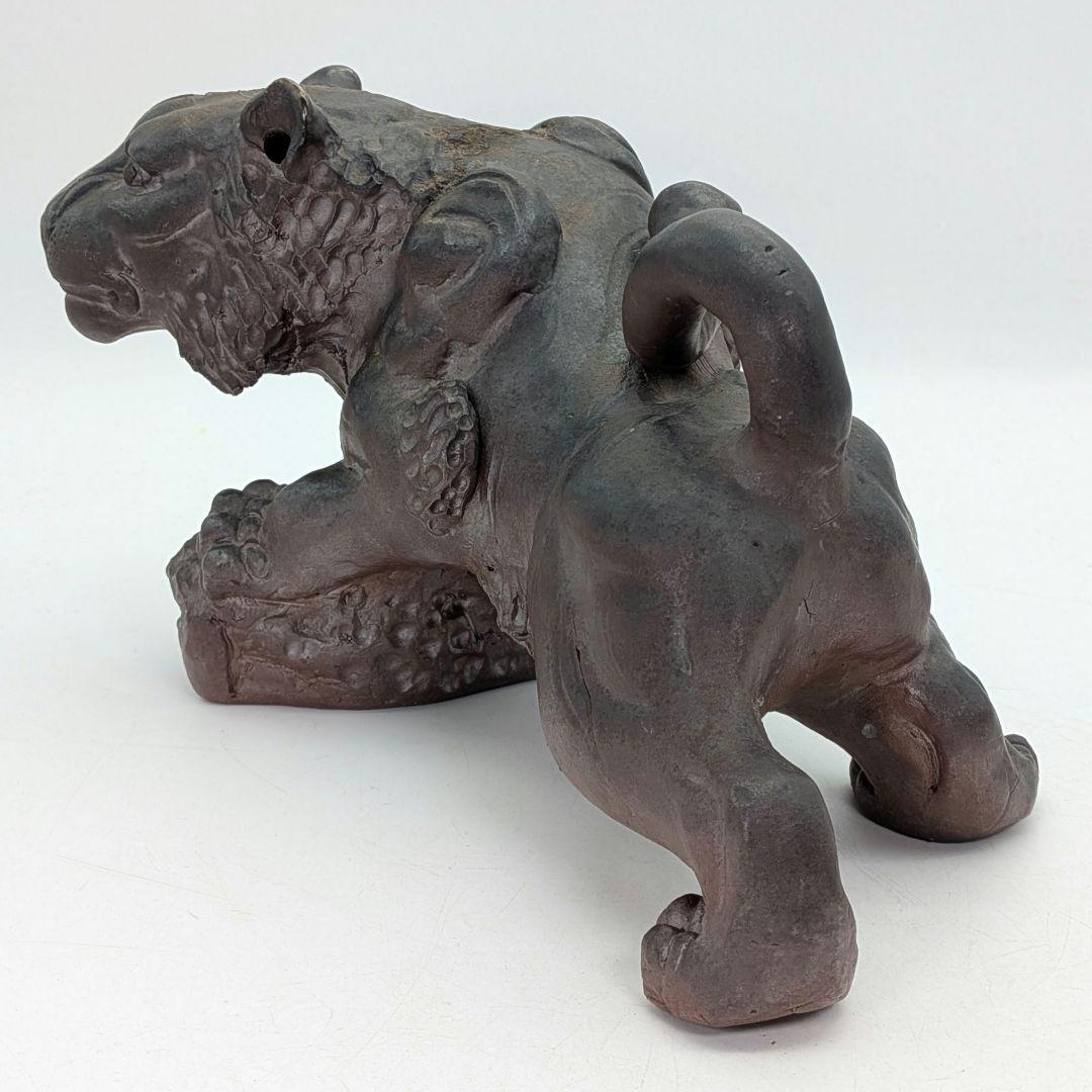 木村陶雲 備前焼 寅置物 虎 トラ Tiger 寅年 干支置物 細工物 縁起物