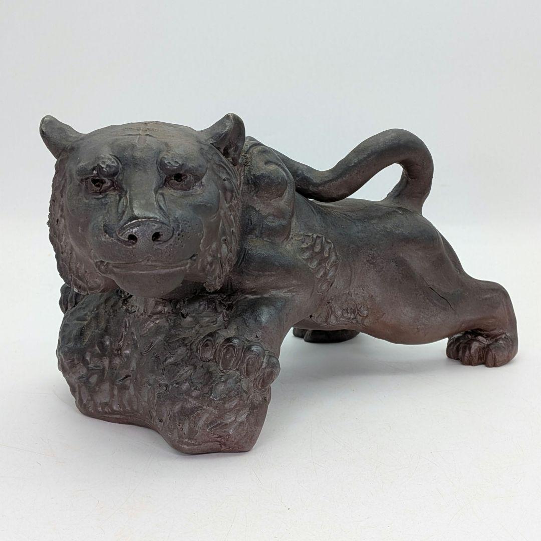 木村陶雲 備前焼 寅置物 虎 トラ Tiger 寅年 干支置物 細工物 縁起物