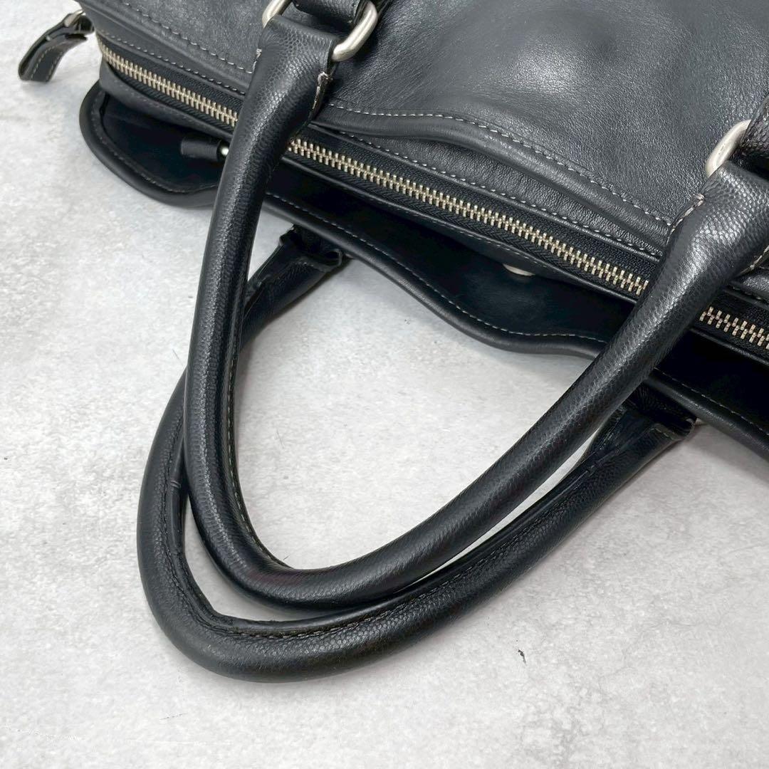 美品◯ポールスミス　オールレザー　ブリーフケース　ビジネスバッグ　A4収納可能