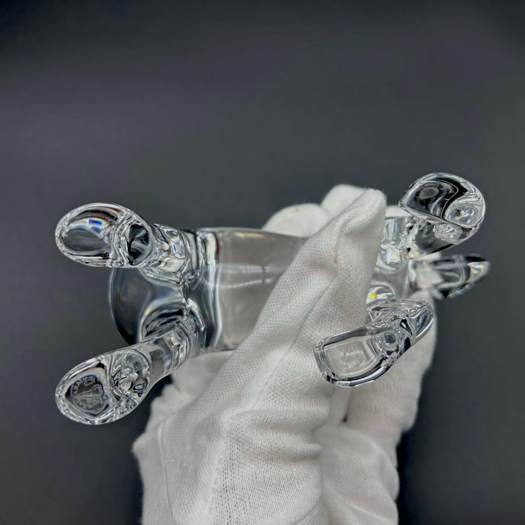【未使用品品】Baccarat バカラ 置物 インテリア オブジェ　 犬 戌