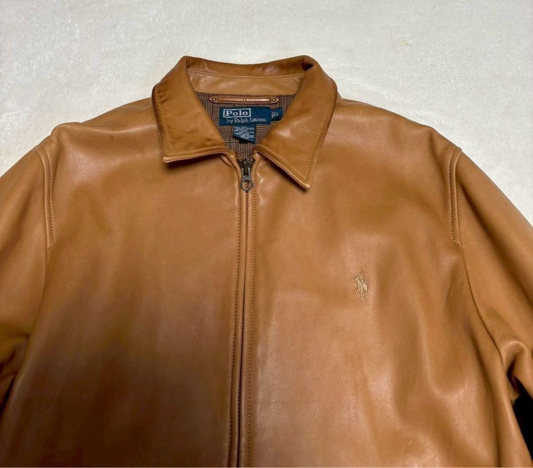 ラルフローレン　Ralph Lauren　レザージャケット　ブラウン