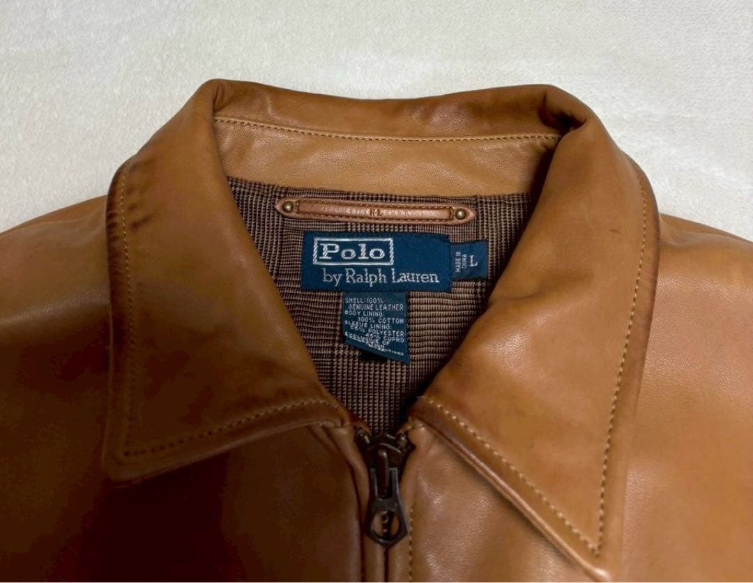 ラルフローレン　Ralph Lauren　レザージャケット　ブラウン