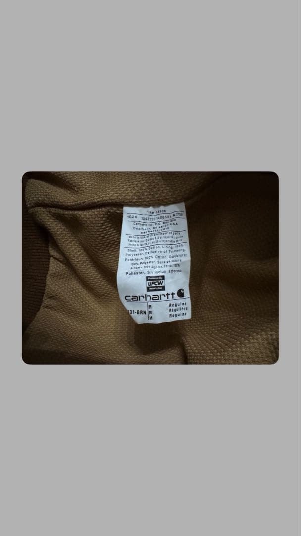 Carhartt フード付きジャケット M ブラウン アクティブジャケット