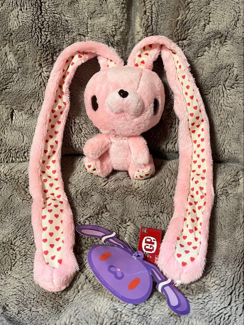 汎用うさぎ バレンタイン ぬいぐるみ ピンク ハート タグ付き