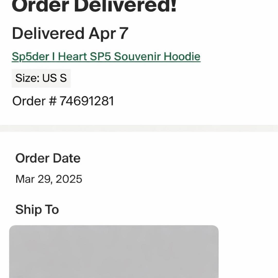 れ sp5der パーカー