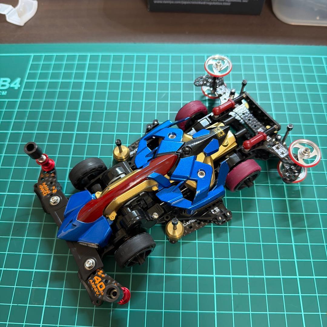 タミヤ ミニ四駆　マッハフレーム　カーボンパーツ多数