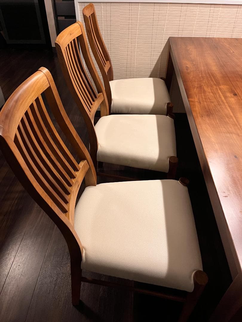 【美品】天然木ダイニングセット（テーブル＋チェア6脚）