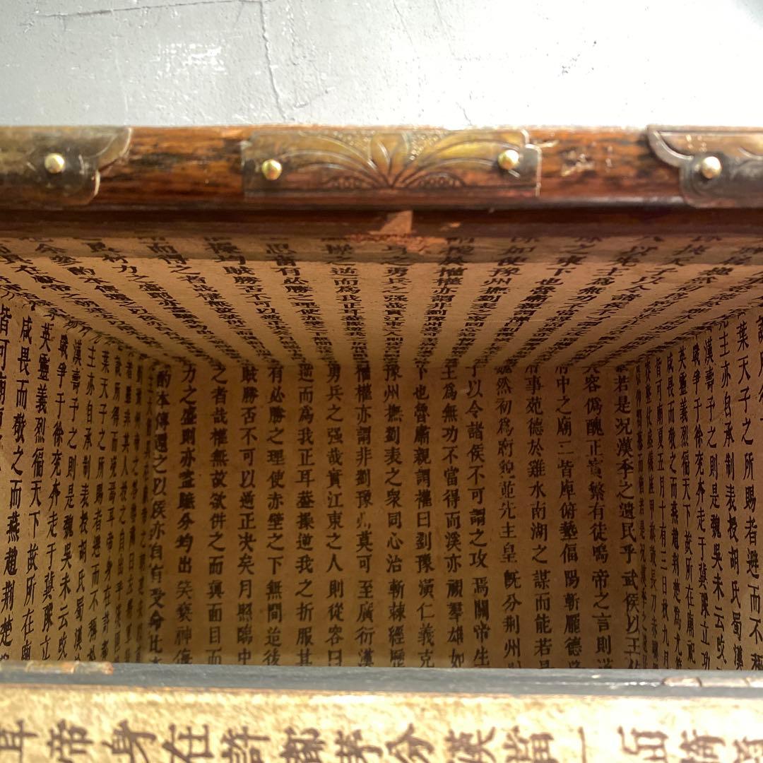 時代物 李朝箪笥 バンダジ 骨董品 飾り台 時代金具 木製チェスト 金庫