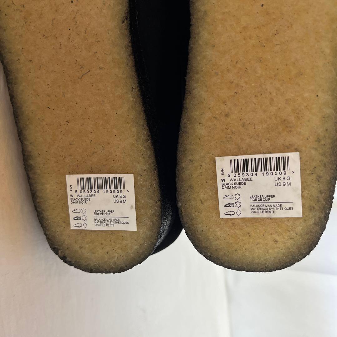 新品 CLARKS ワラビー ブラックスウェード 42