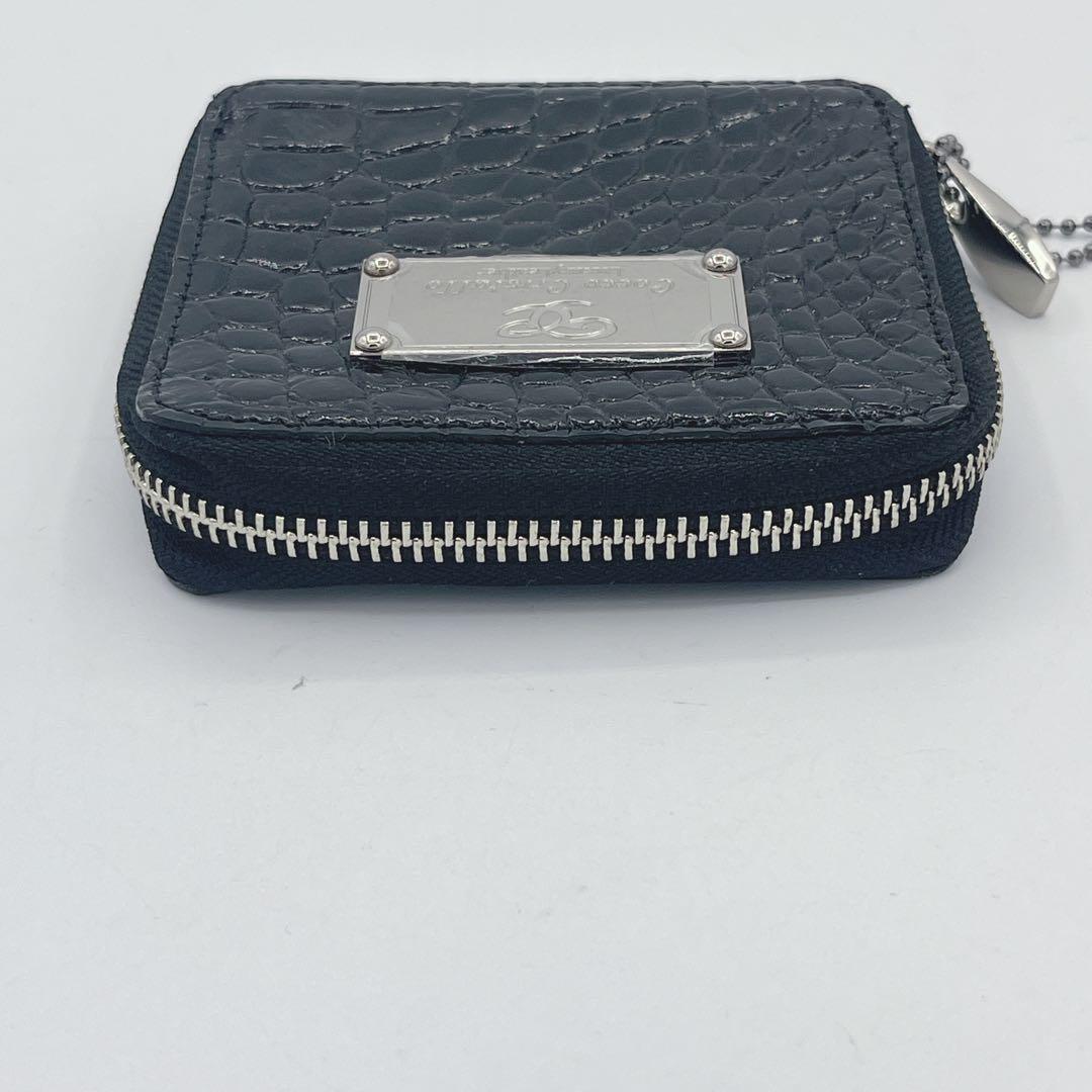 新品未使用　コッコクリスターロ 二つ折り財布 ラウンドファスナー クロコダイル