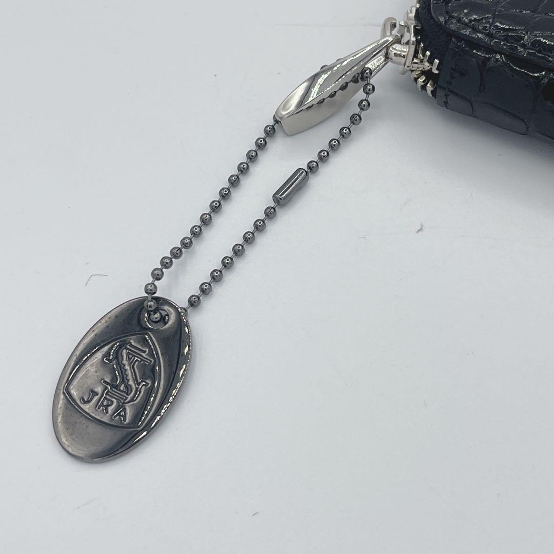 新品未使用　コッコクリスターロ 二つ折り財布 ラウンドファスナー クロコダイル