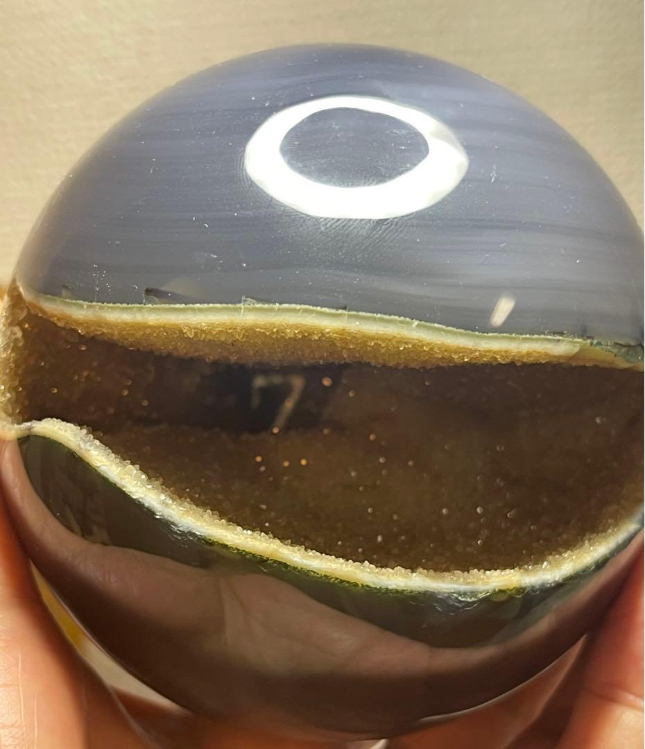 超激レア!!ラッキー7笑口瑪瑙大玉スフィア