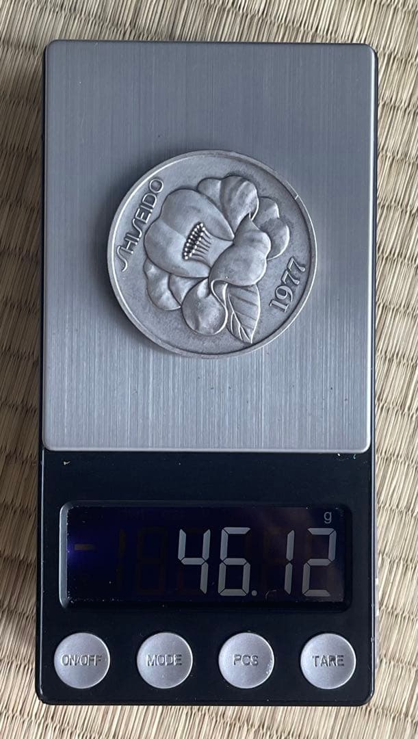 純銀 資生堂 SHISEIDO 創立50周年記念 銀貨 造幣局刻印