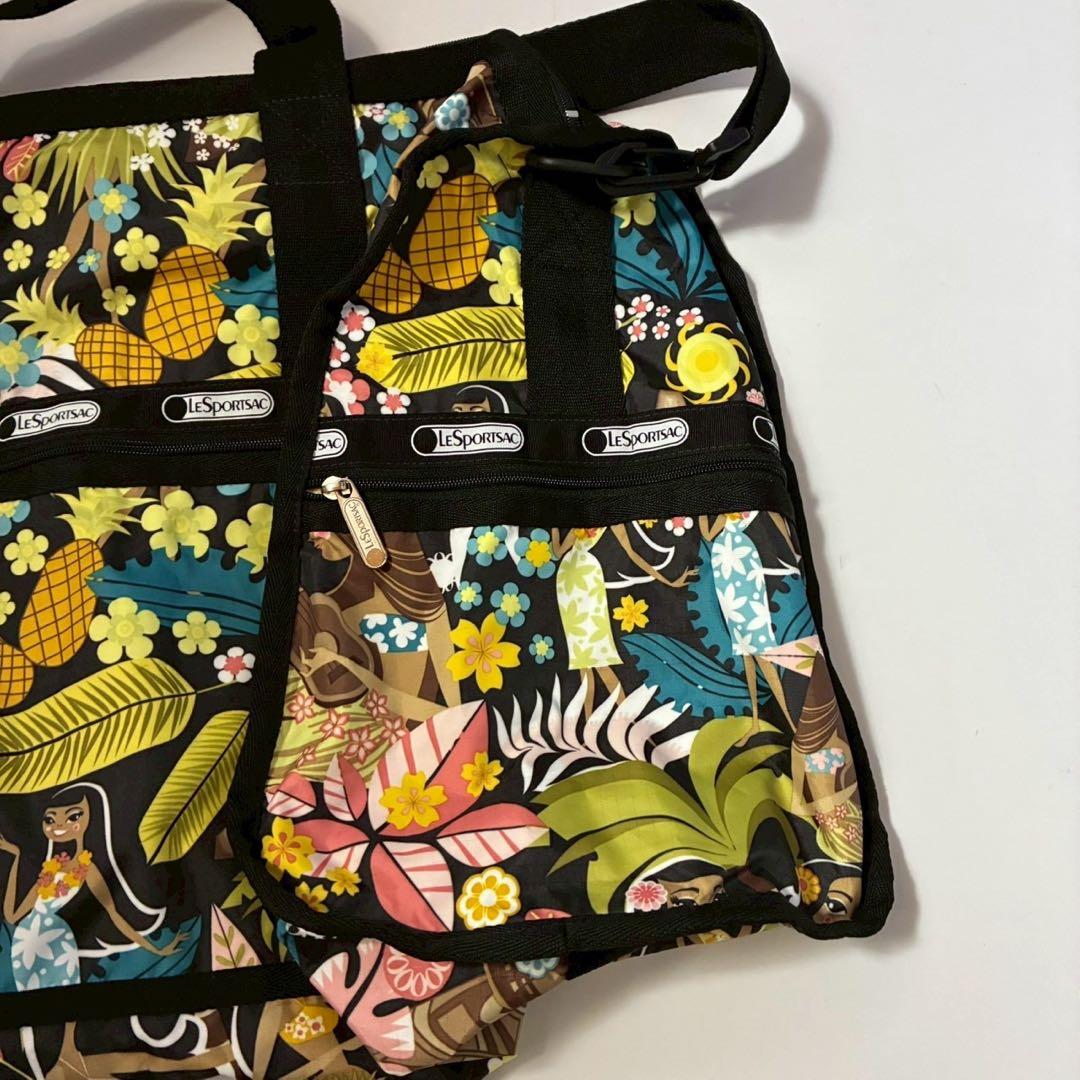 ハワイ限定　LeSportsac 　 ボストンバッグ　ショルダー　フラガール