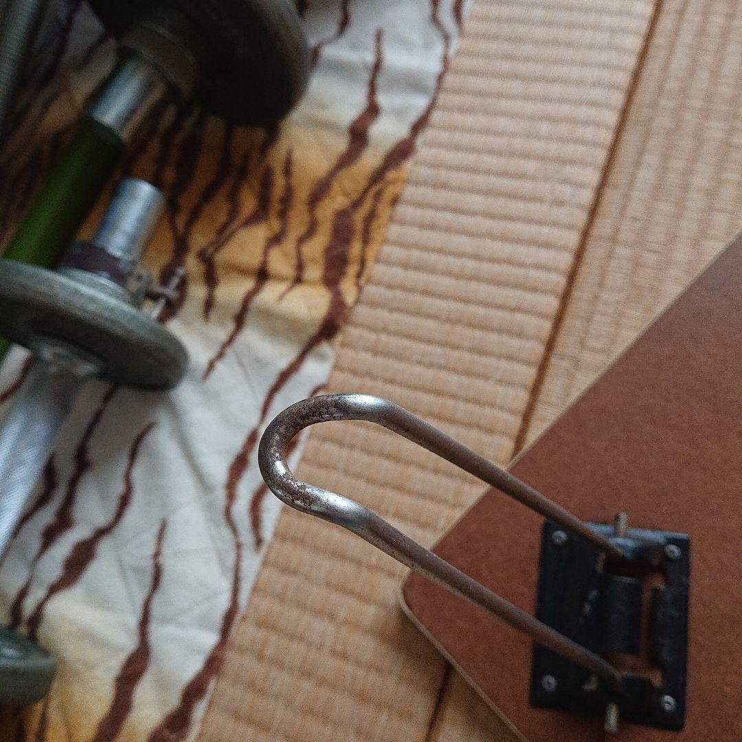 アンティークレトロポップな花柄ローテーブルオレンジカラー