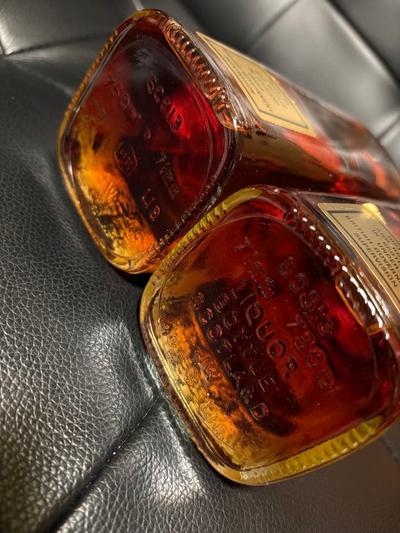 【古酒・美品】ジョニーウォーカー黒 12年 75cl表記 2本セット