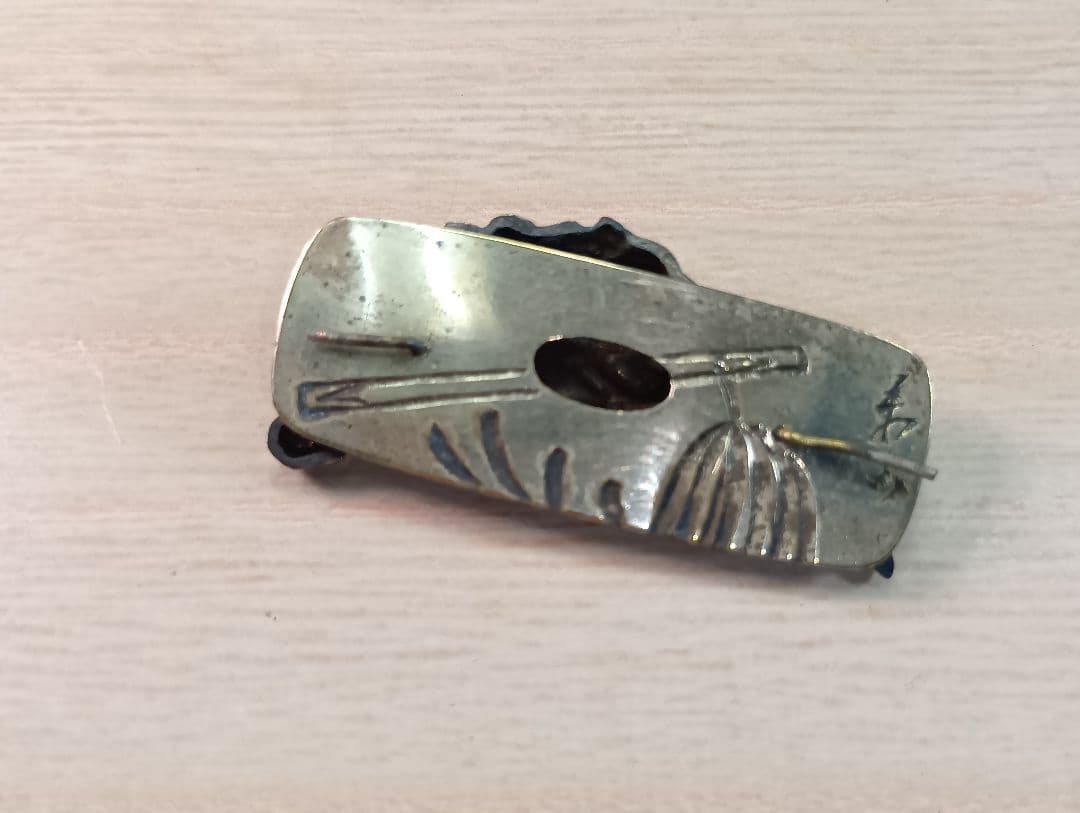 煙草入れ／超絶技巧前金具／赤穂浪士討ち入り図／在銘あり