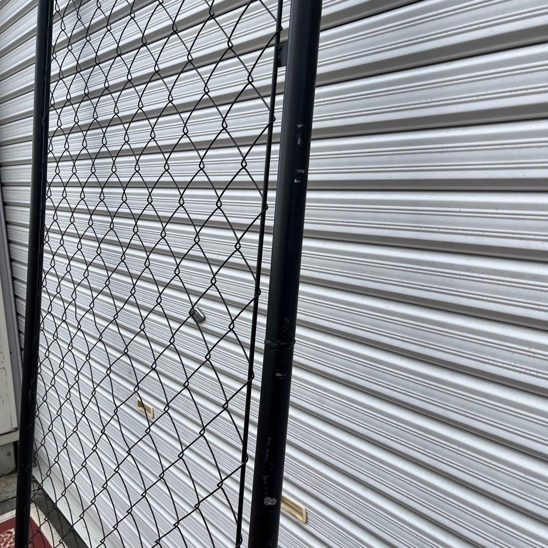 アメリカンフェンス 3枚◾️黒ブラック180cm x 90cm ガレージインテリア