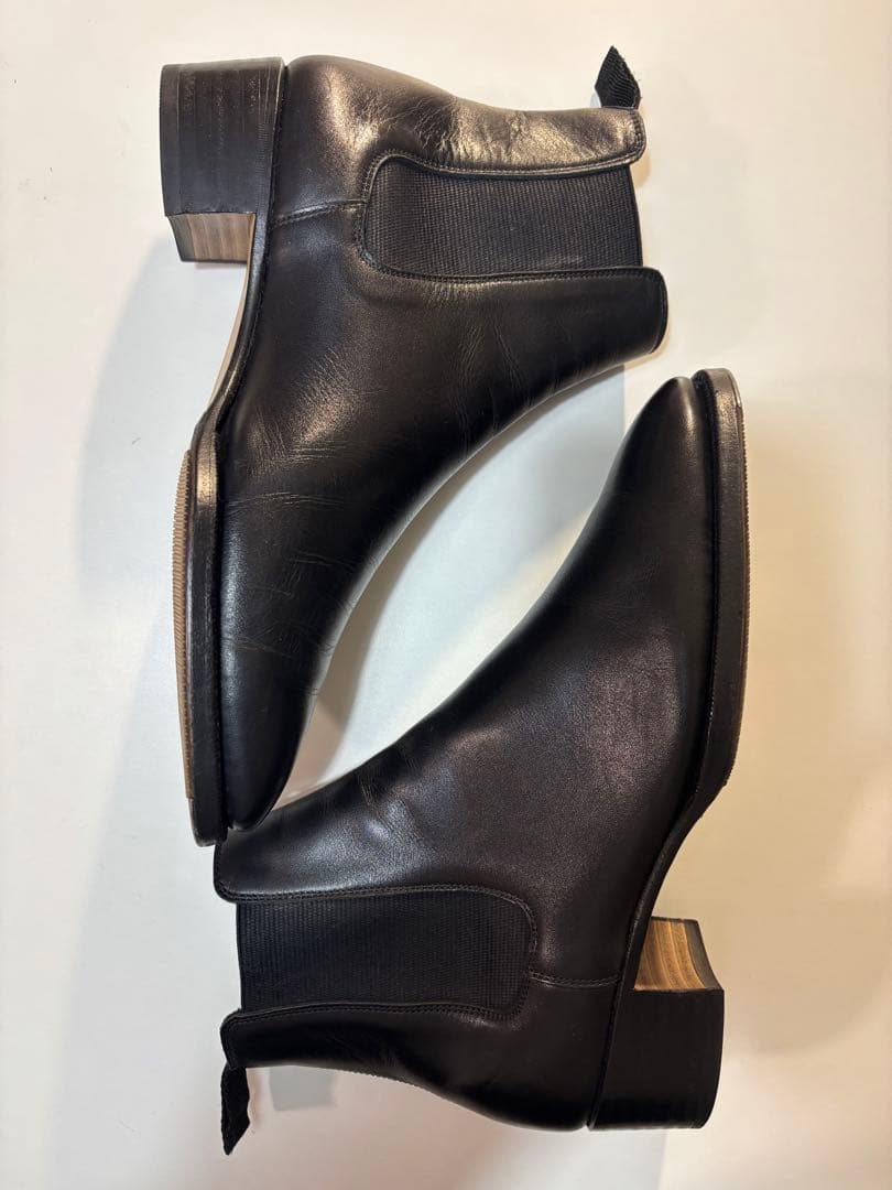 WH ダブルエイチ　サイドゴアブーツ　ブラック　6