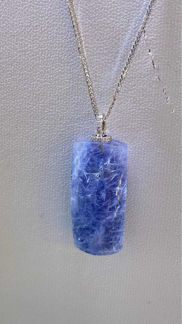 デュモルチェライトインクォーツ★ペンダントトップ★