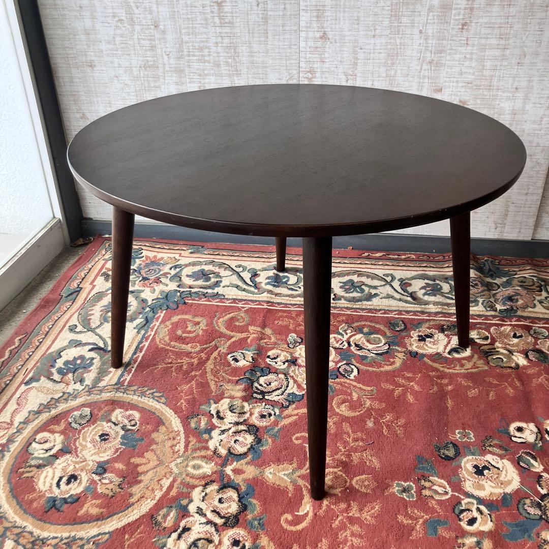 カンディハウス 旭川家具エクリプス 木製ラウンドテーブル 大型ダイニングテーブル