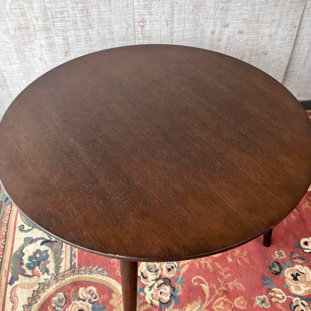 カンディハウス 旭川家具エクリプス 木製ラウンドテーブル 大型ダイニングテーブル