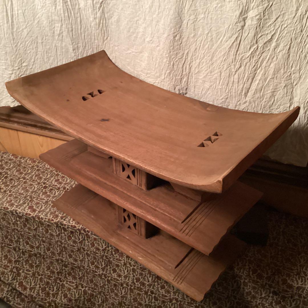 最終値下げ　アシャンティ族　スツール① アフリカ民芸