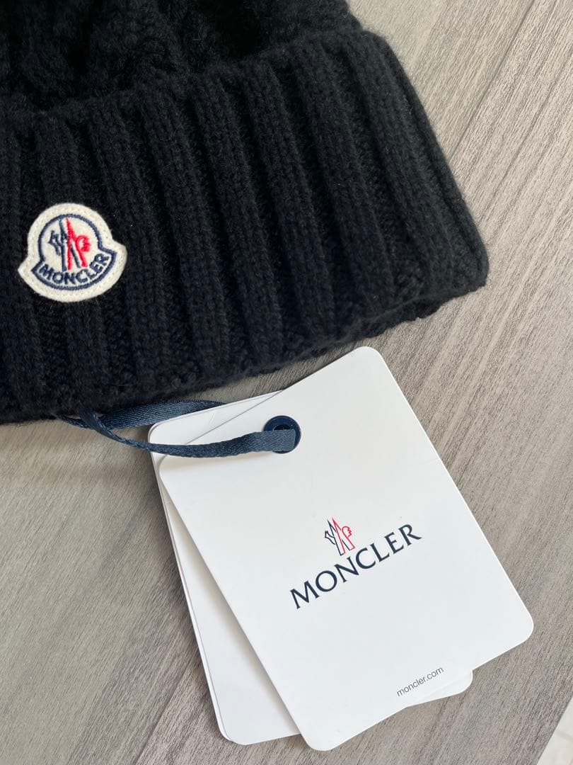 MONCLER ケーブル編み ニット帽 未使用