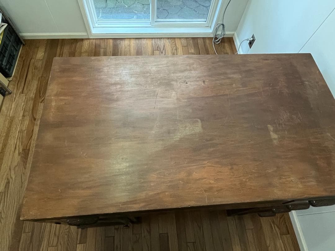 骨董店で購入した【両袖デスク】ヴィンテージ　（引取り＝値引きアリ）