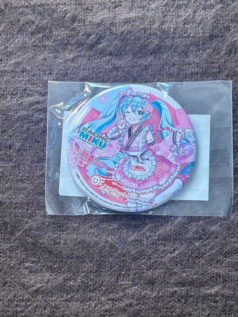 レーシングミク 2021 初音ミク シーズン展 晴着 缶バッジ