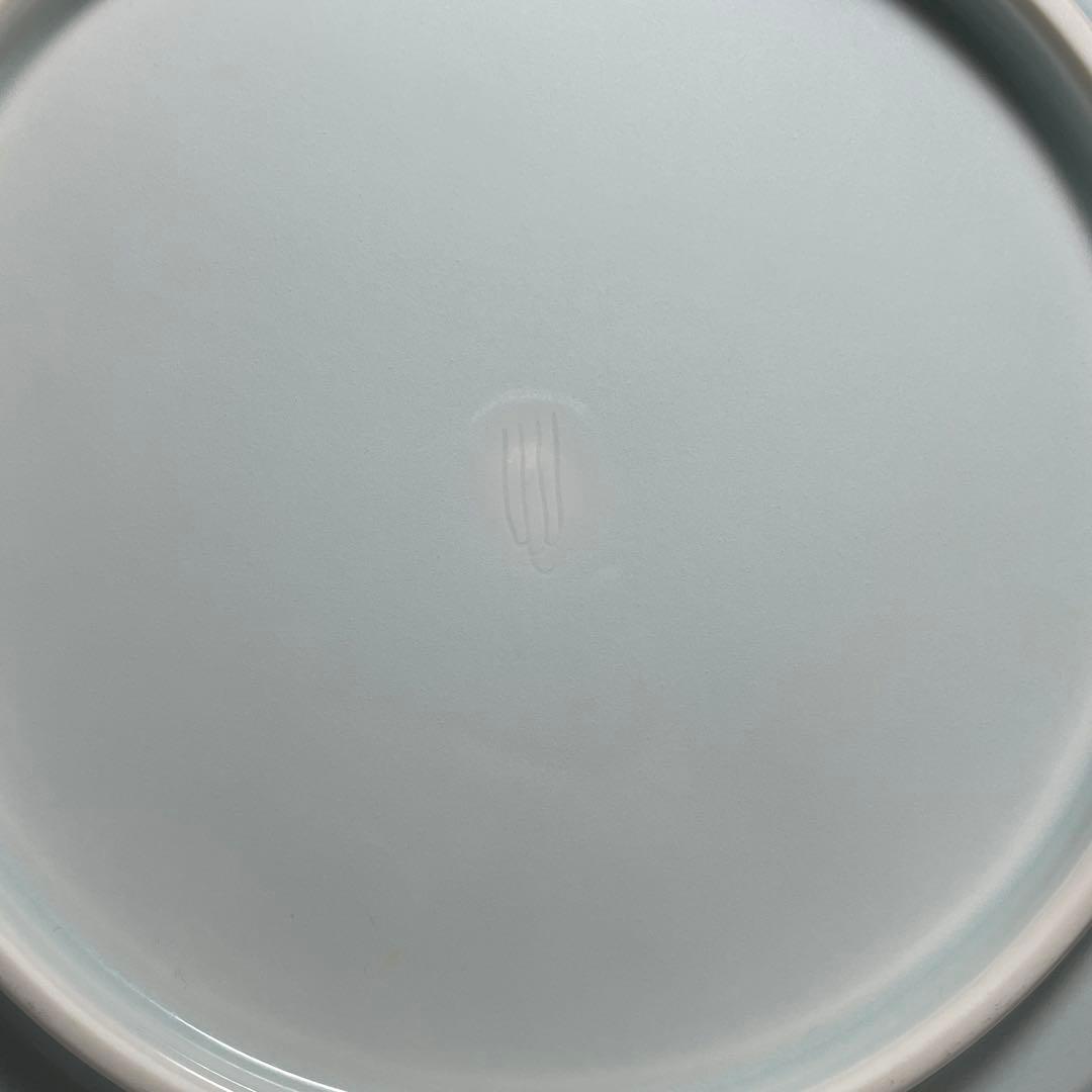 ◆名品 人間国宝 塚本快示 快山窯 青白磁鷺草文皿 共箱・共布付き◆