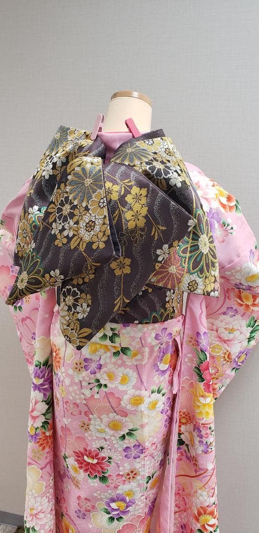 振袖フルセット　桃（ピンク）153㎝～170㎝目安　73-1170