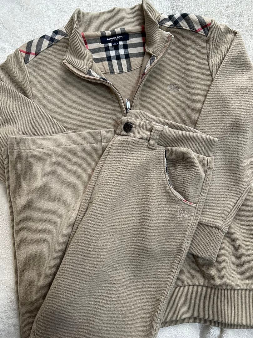 BURBERRY バーバリー　キッズ　ハーフジップ　パンツ セットアップ
