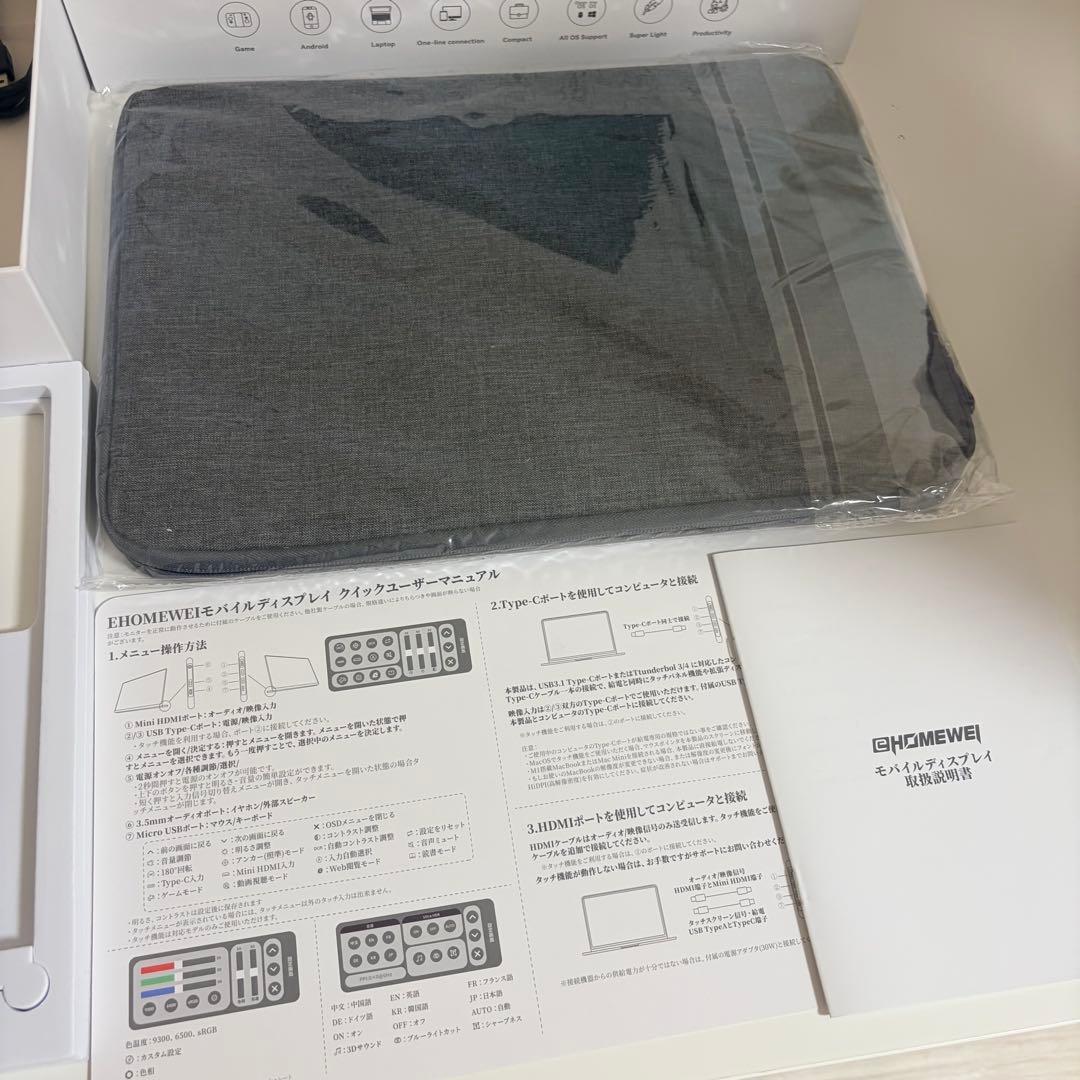 モバイルモニター 144Hz 15.6インチ 2K 1ms LQG-156NW