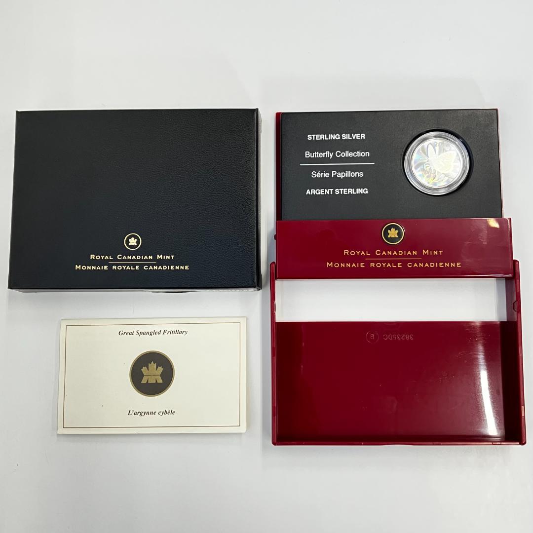 カナダ王立造幣局発行「バタフライコレクション」ヒョウモンチョウ 2005年