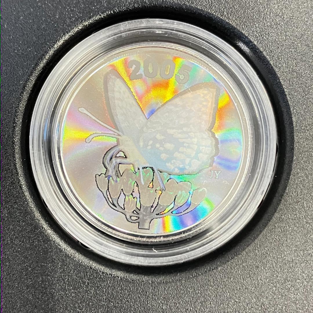 カナダ王立造幣局発行「バタフライコレクション」ヒョウモンチョウ 2005年