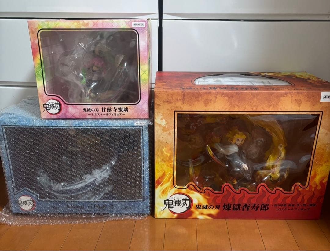 【美品】鬼滅の刃　フィギュア　アニプレックス　甘露寺蜜璃　冨岡義勇　煉獄杏寿郎